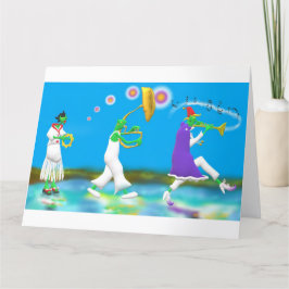 Elfin marschmusikband tack kort