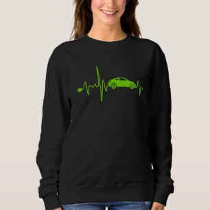 Elfordon med hjärtslag EV retro elektrisk T Shirt