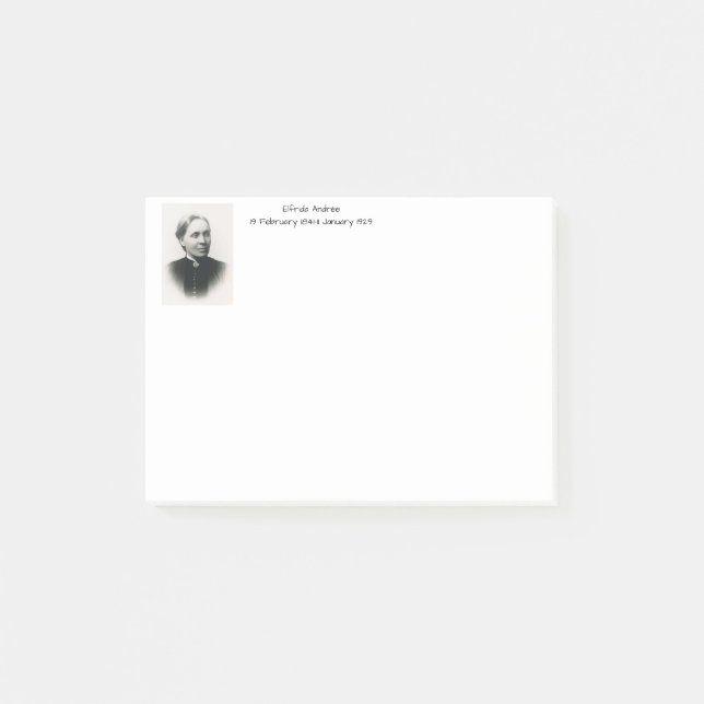 Elfrida André Post-it Block (Framsida)