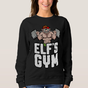 Elf's Gym Squat Leg Day BodyBuilder jularbete T Shirt