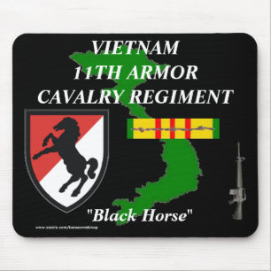 Elfte Armor Cav Vietnam Mousepad 2/b Musmatta