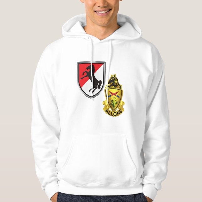 Elfte beväpnade kavalleriregim hoodie (Framsida)