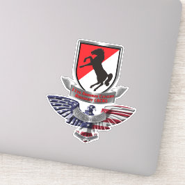 Elfte beväpnade kavalleriregimens veteran klistermärken