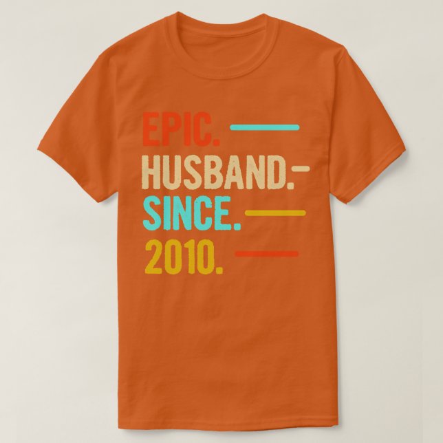Elfte Bröllop-årsdagen efter 2010 T Shirt (Design framsida)