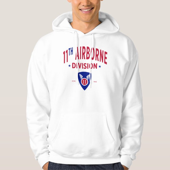 Elfte flygburna divisionen - Förenta Stater Hoodie (Framsida)