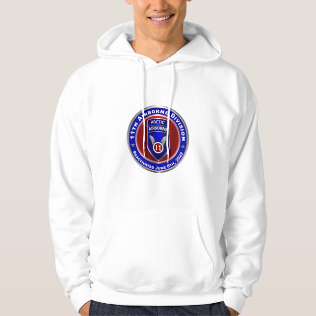 Elfte flygburna divisionen hoodie (Framsida)