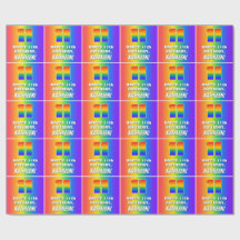 Elfte födelsedag: Färgfull, Roligt Rainbow Mönster