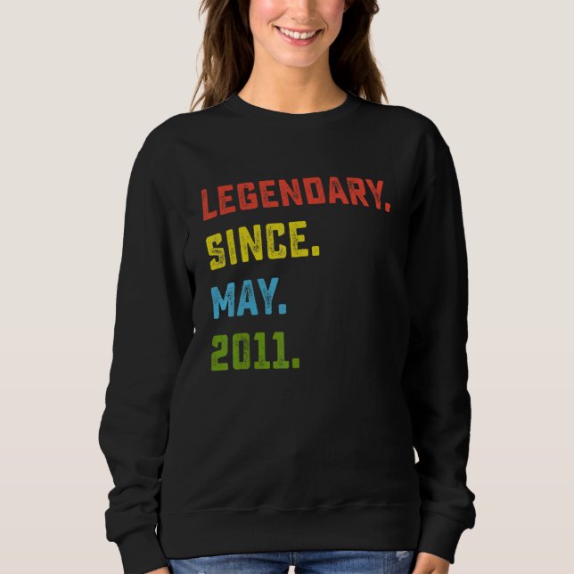 Elfte födelsedag sedan maj 2011 11 år O T Shirt (Framsida)