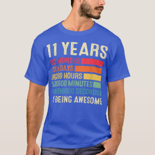 Elfte födelsedagen 11 år 132 månader efter att ha t shirt
