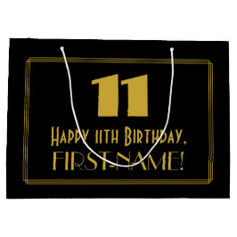 Elfte födelsedagen - Art Deco Inspired Titta "11"