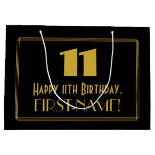 Elfte födelsedagen - Art Deco Inspired Titta "11"