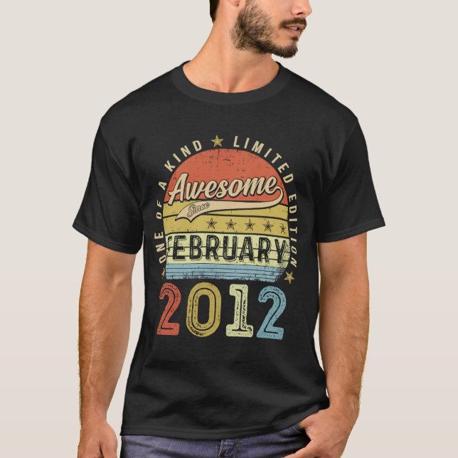 Elfte födelsedagen Fantastisk sedan februari 2012  T Shirt (Framsida)