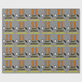 Elfte födelsedagen: Spooky Halloween Theme, eget n Presentpapper