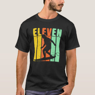 Elfte födelsedagens surfande pojkar som turar 11 S T Shirt