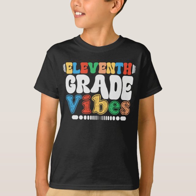 Elfte Klass Vibes Back to school 11:e Klass T Shirt (Framsida)