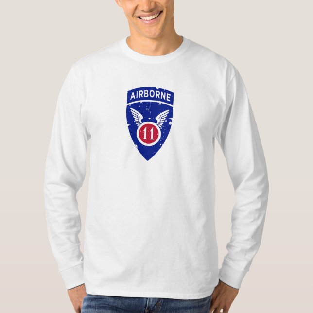 Elfte luftburen divisionen "Arktiskt Änglar" Grung T Shirt (Framsida)