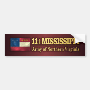Elfte Mississippi Infantry (BA2) Bildekal