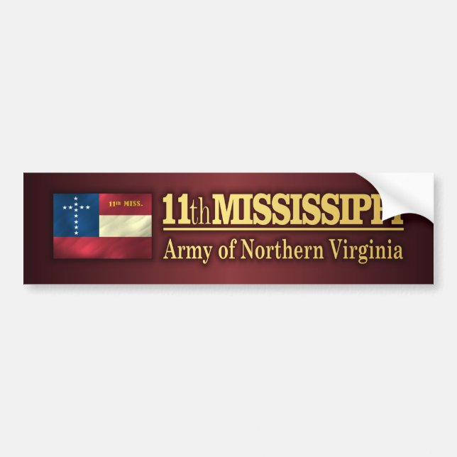 Elfte Mississippi Infantry (BA2) Bildekal (Framsidan)