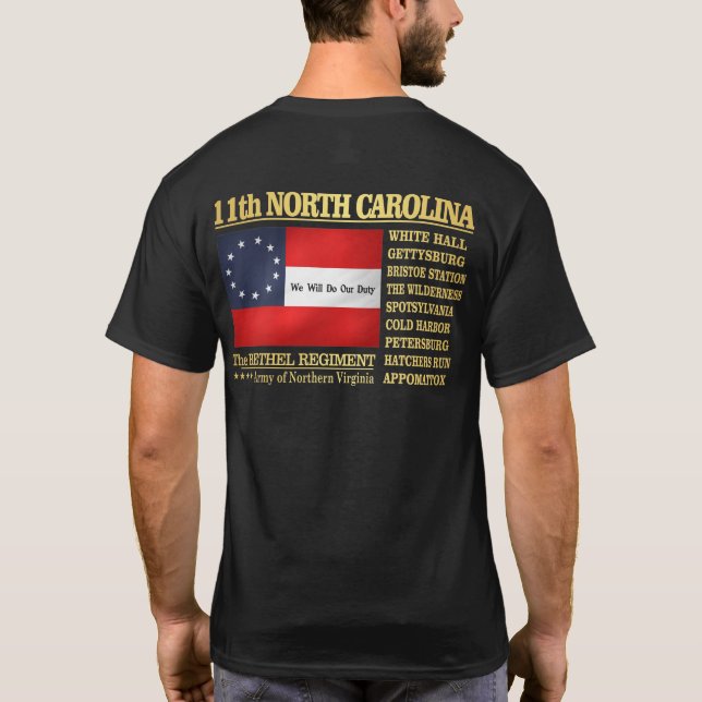 Elfte North Carolina Infantry (BA2) Tee (Baksida)