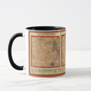 Elgin Illinois 1871 Karta Mugg