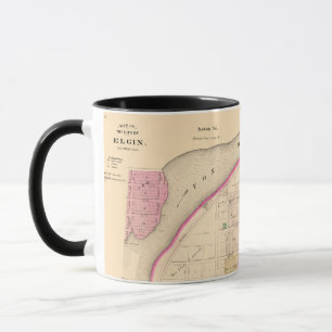 ELGIN ILLINOIS 1871 KARTA MUGG