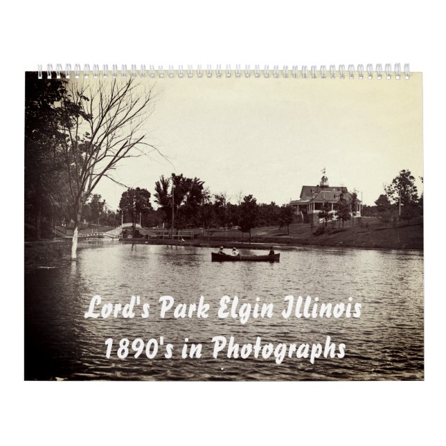 Elgin Illinois Lords Park 1890's Photo Kalender (Omslag)