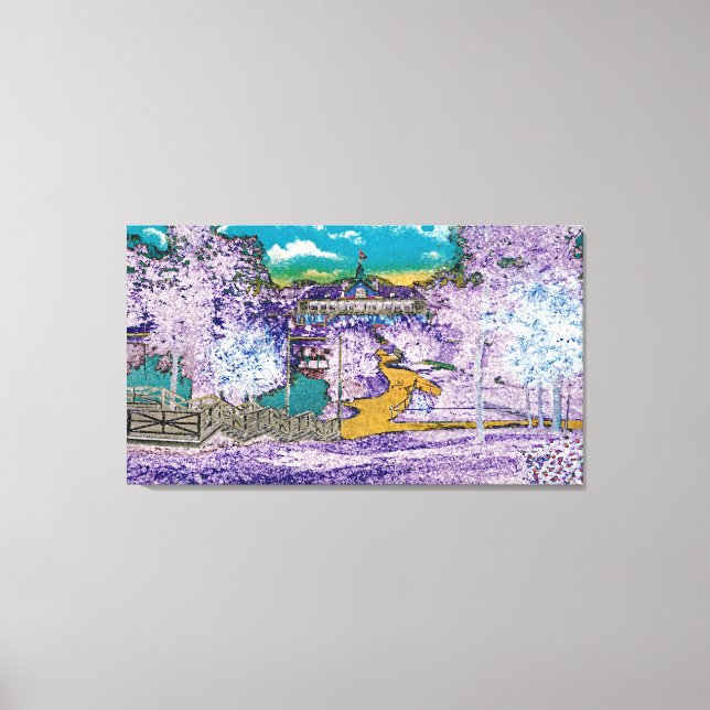 ELGIN ILLINOIS LORDS PARK PAVILION 1920'S Påsk Canvastryck (Framsida)