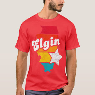 Elgin Illinois Vintage Distress Souvenir 1 T Shirt