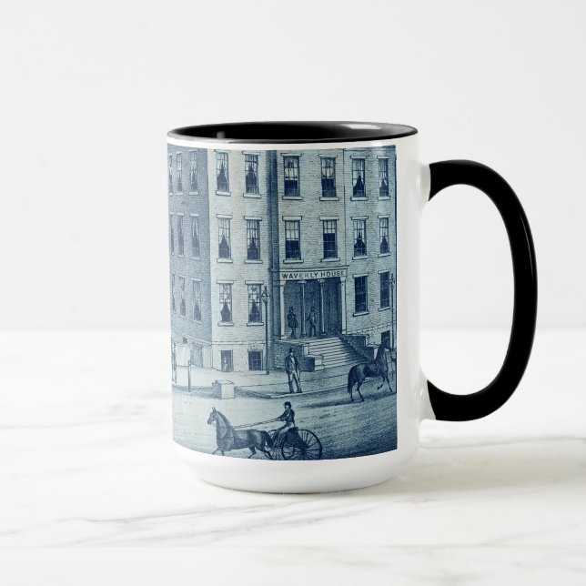 Elgin Illinois Waverly House Hotel 1871 Railroad Mugg (Höger)