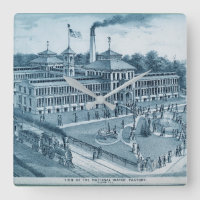 Elgin klockafabrik 1871 avbildar Elgin Illinois