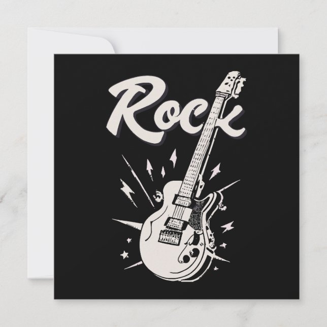Elgitarr med rocktext (Framsida)