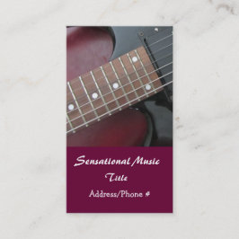 Elgitarrer Sensationell Musik Näringsliv Visitenko Visitkort