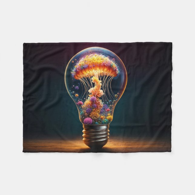 Elglöd av brant bioluminiscens fleecefilt (Framsidan (Horisontell))