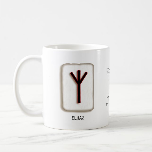 Elhaz RuneStone Mugg (Vänster)