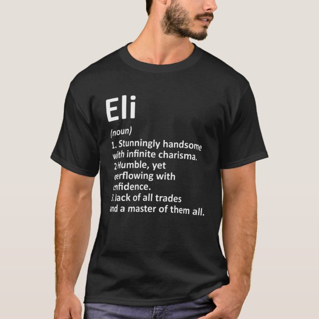 ELI Definition Personlig Namn Funny Birthday Gi T Shirt (Framsida)