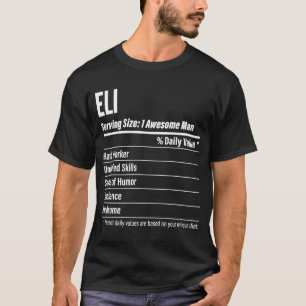 Eli Näringsfenomen som betjänar Storleka kalorier T Shirt