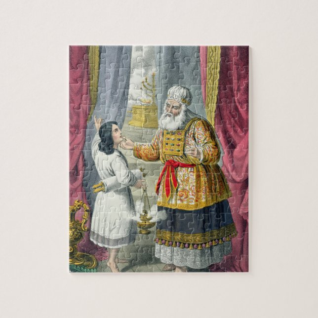 Eli som ifrågasätter Samuel angående visionen, Pussel (Vertikal)
