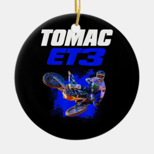 Eli Tomac 3 Tee Julgransprydnad Keramik