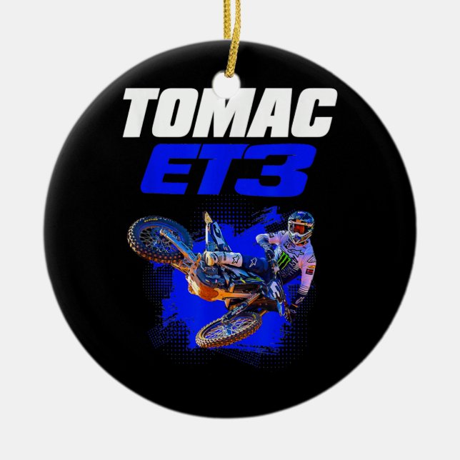 Eli Tomac 3 Tee Julgransprydnad Keramik (Framsidan)