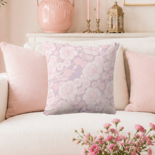 Elia 🌸 Mjuk Rosa Barock Floral Kudde