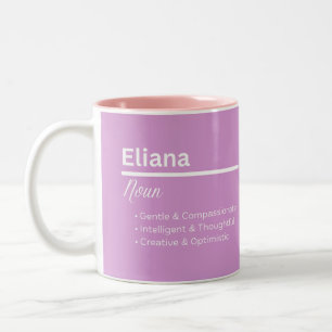 Eliana Flicknamn Definition Mugg Personlig Gåva