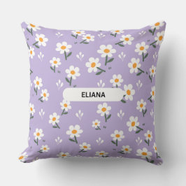 Eliana Personlig Daisy Blommönster Kudde