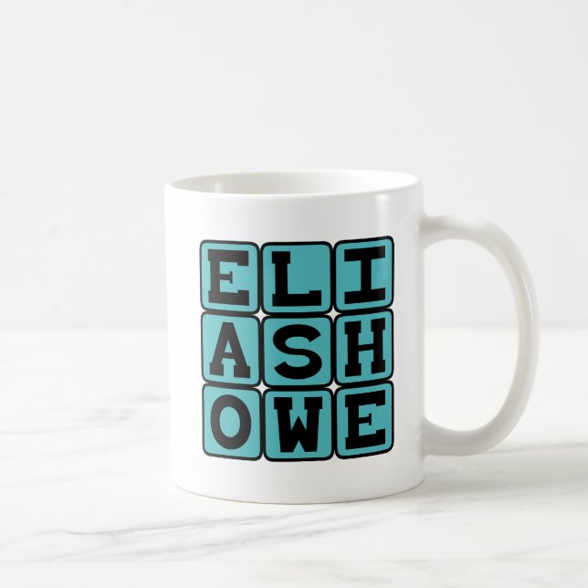 Elias Howe, amerikansk uppfinnare Kaffemugg (Höger)