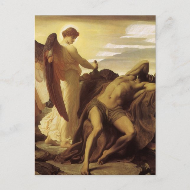 Elias i vildmarken av Lord Frederic Leighton Vykort (Framsida)