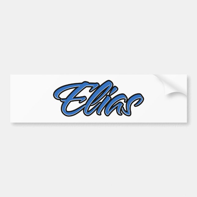 Elias Name blue Aufkleber Sticker Autoaufkleber Bildekal (Framsidan)