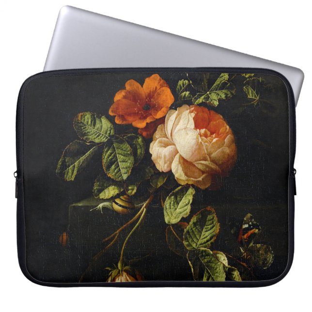 Elias van den Broeck, Stilleben med rosor Laptop Fodral (Framsidan)