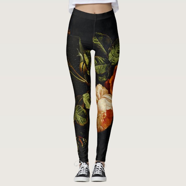 Elias van den Broeck, Stilleben med rosor Leggings (Framsida)