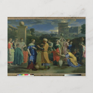 Eliezer och Rebecca på brunnen, 1648 (olja på kanv Vykort