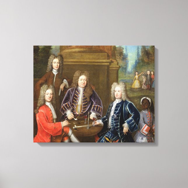 Elihu Yale (1648-1721), Devonshis andre herke Canvastryck (Framsida)