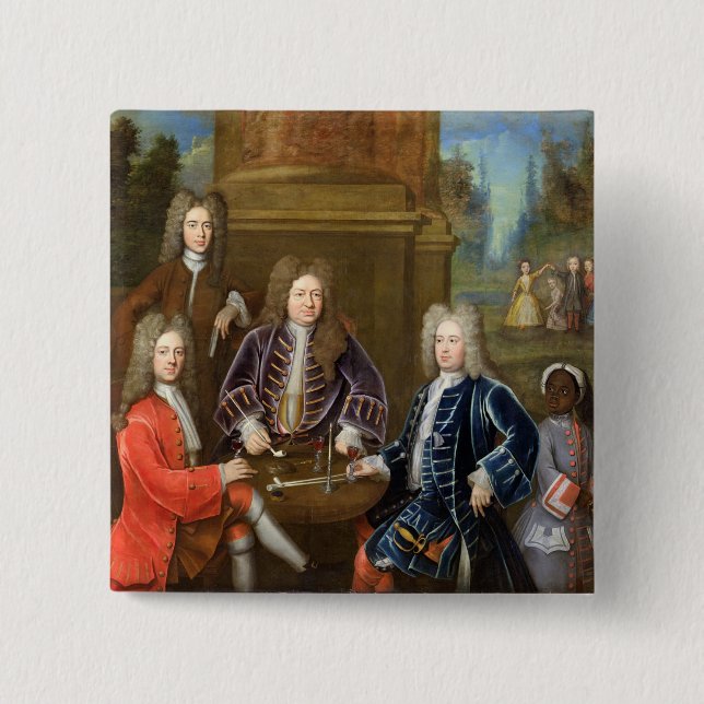 Elihu Yale (1648-1721) understödjahertigen av Knapp (Framsida)